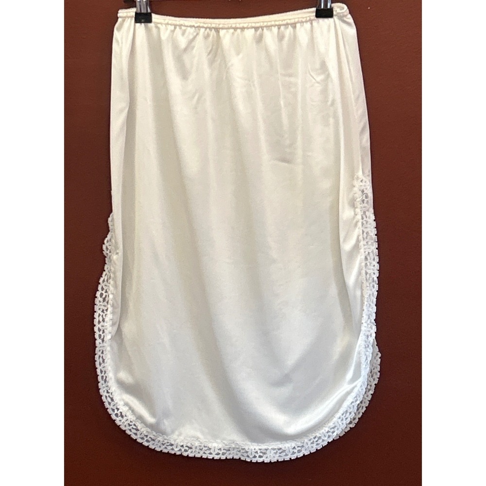 Vintage Mel-Lin Half Slip Skirt Lingerie Coquette Cottagecore Bridal Ivory White
